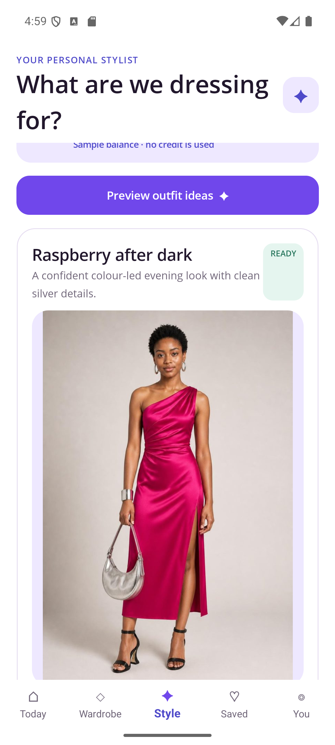 StyleIrisT showing a fictional preview outfit idea